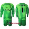 Virallinen Fanipaita + Shortsit Maalivahdin Pitkähihainen Tottenham Hotspur LLORIS 1 2022-23 Vihreä - Lasten